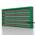 Планкен для забора Printec под дерево 120 mm RAL 6002 – покрытие порошковое, толщина 0,45 мм в Барнауле  | фото 1