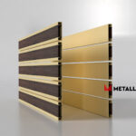 Планкен для забора Printec под дерево 120 mm RAL 1014 – покрытие матовое, толщина 0,45 мм в Барнауле  | фото 3