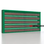 Планкен для забора Printec под дерево 120 mm RAL 6002 – покрытие порошковое, толщина 0,45 мм в Барнауле  | фото 3