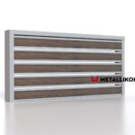 Планкен для забора Printec под дерево 120 mm RAL 7004 – покрытие полиэстер, толщина 0,45 мм в Барнауле  | фото 3
