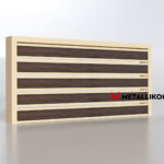 Планкен для забора Printec под дерево 120 mm RAL 1015 – покрытие порошковое, толщина 0,45 мм в Барнауле  | фото 4